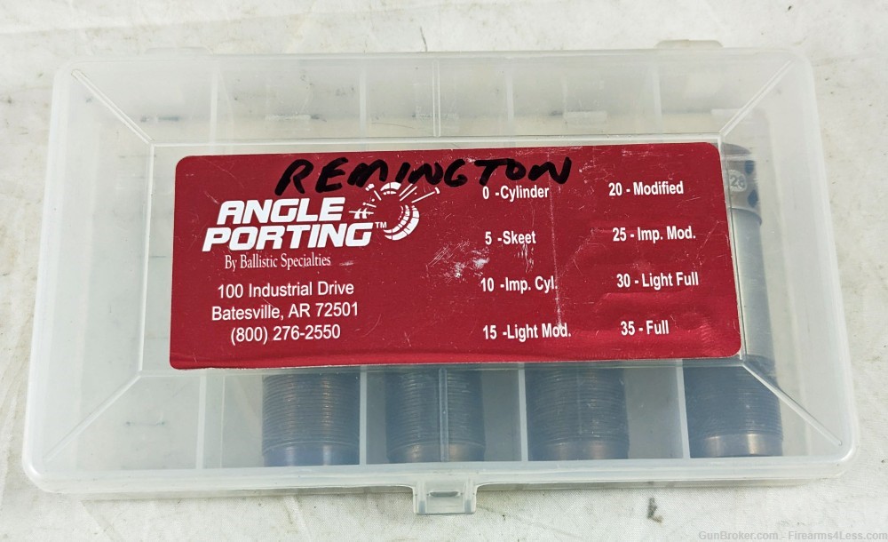 (4) Angle Porting 12ga Chokes for Remington 870 1100 11-87 Cylinder Skeet -img-1