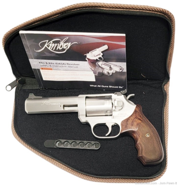 KIMBER K6S TARGET .357 Magnum 4" STAINLESS STEEL 6-SHOT REVOLVER + CASE USA-img-10