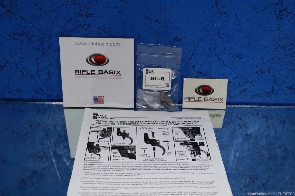 RIFLE BASIX RU-R SILVER TRIGGER FOR RUGER RIMFIRE RIFLES-img-1
