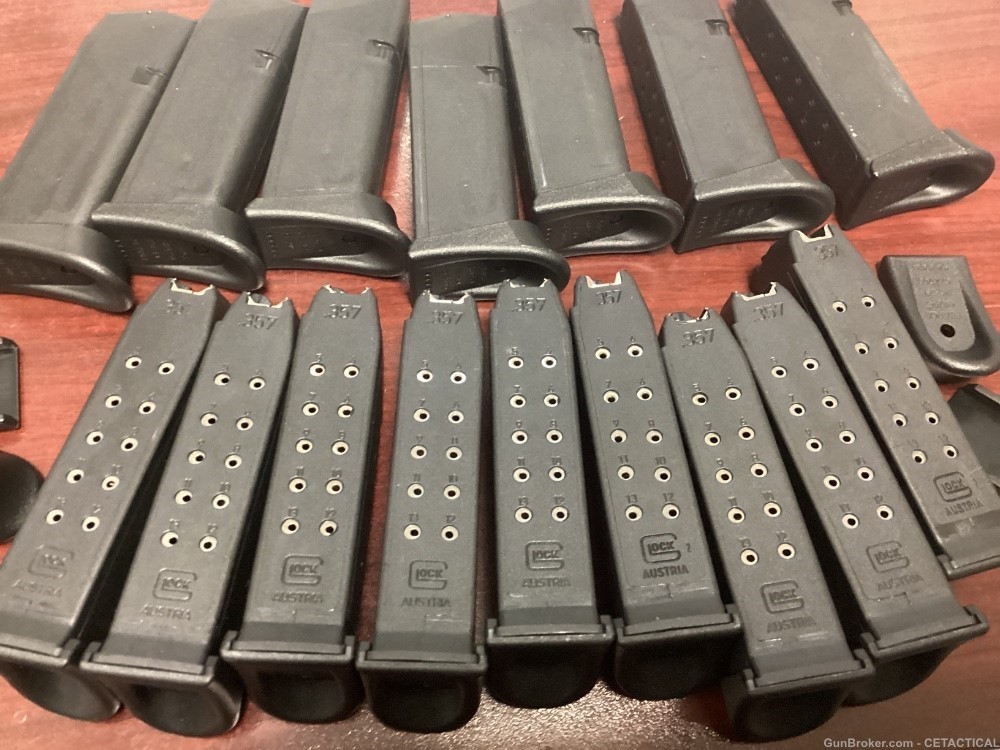 Lot of 16 Factory Glock 32 13rd magazine w/extension -img-1
