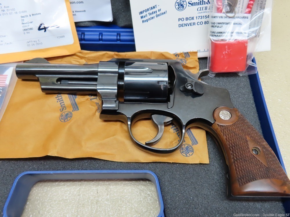 Smith & Wesson Model 22-4 Classic 45 ACP Revolver 4" Complete VERY NICE! -img-15