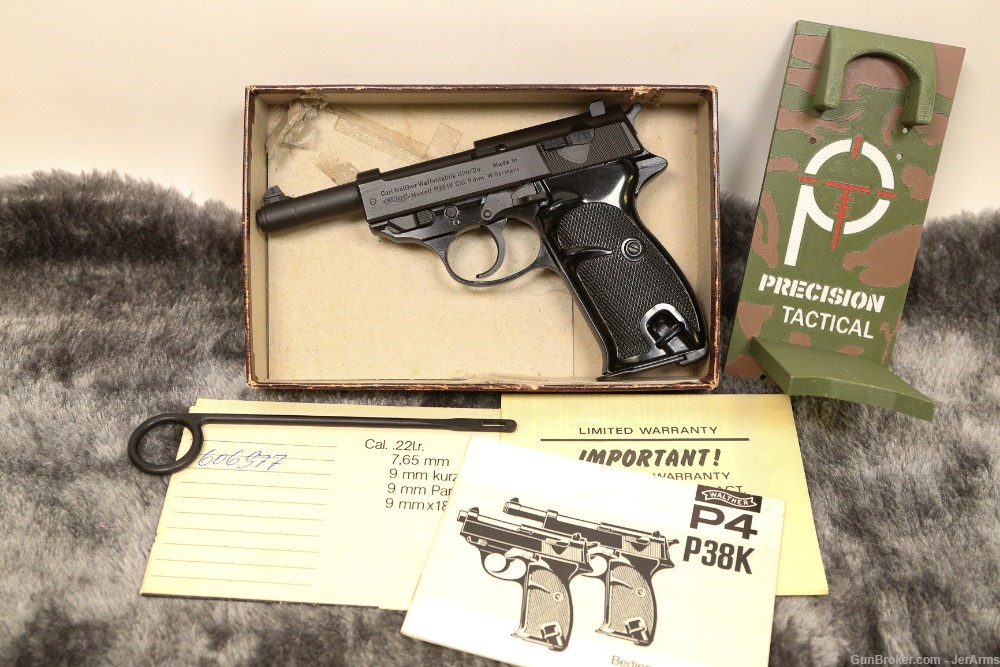 Walther P38 IV P4 As New Unfired Cond in box One of 452 made in this series-img-1