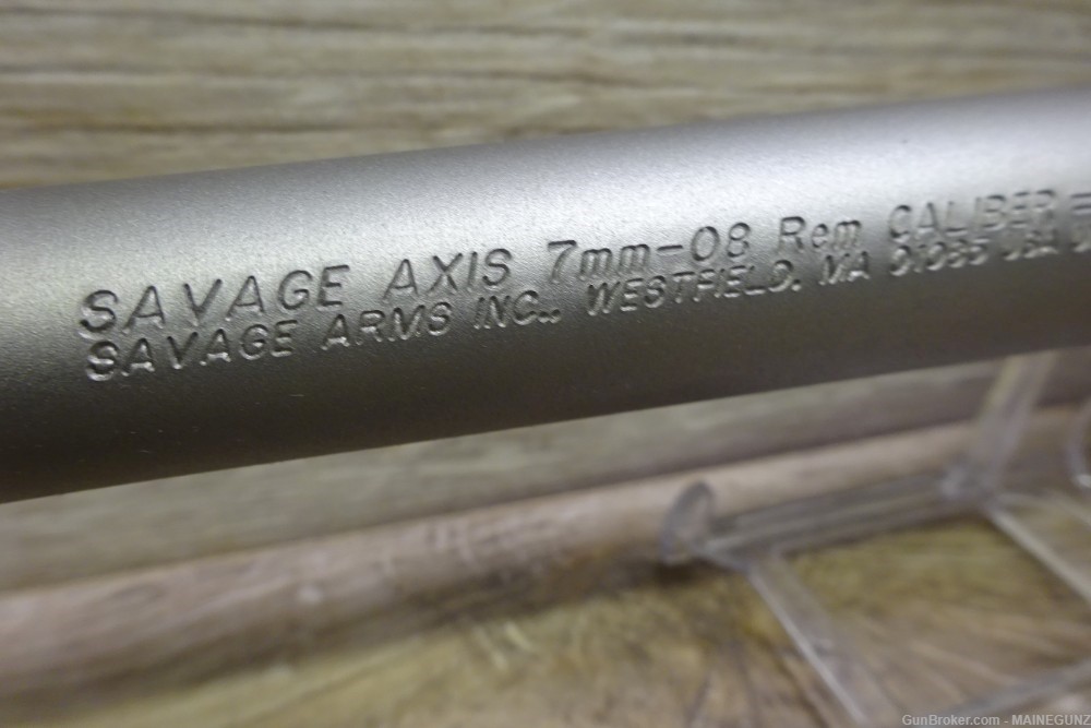 SAVAGE AXIS 22" STAINLESS BARRELED RECEIVER 7MM -08 NO RESERVE-img-1