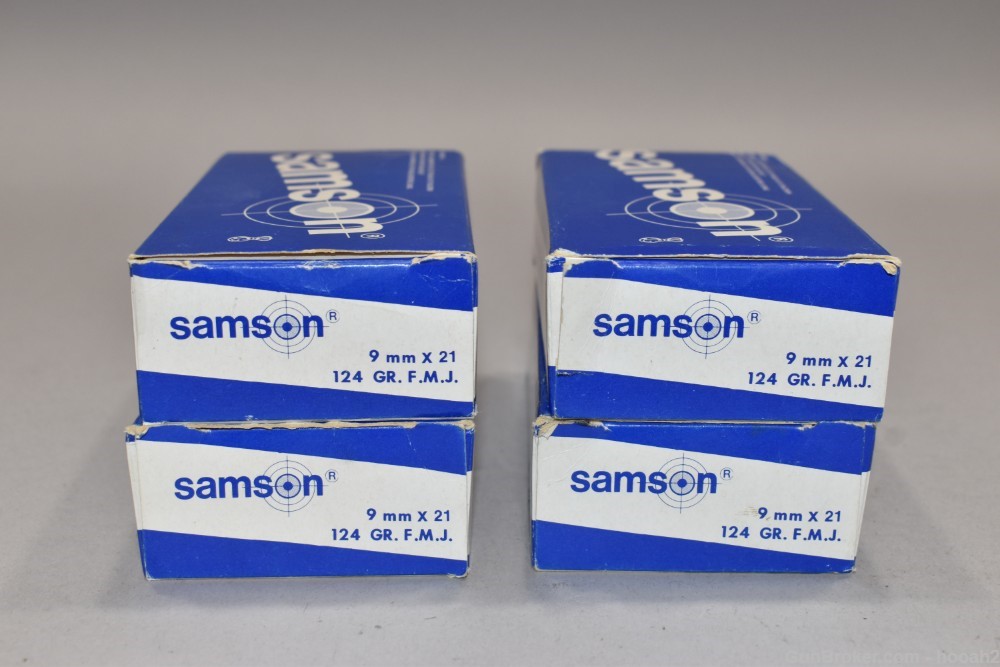 14 Boxes 700 Rds Samson IMI 9x21 124 G FMJ Ammunition ISN'T LUGER-img-7