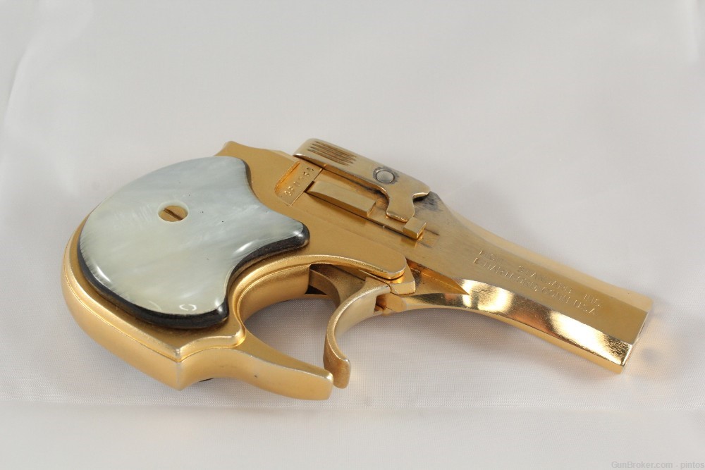 High Standard Derringer 22 Mag gold plated-img-5