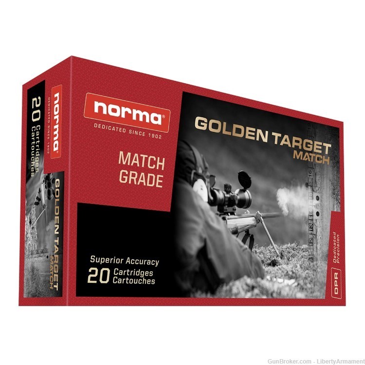 6.5 Creedmoor Ammo 143 gr Norma Golden Target Match Ammunition-img-1