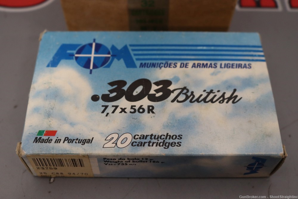 Lot O' 52 Rounds of .303British FMJ Ammo - Milsurp & Commercial-img-1