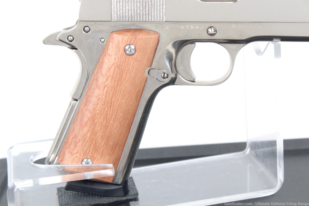 Excellent Armscor Rock Island M1911-A1FS Factory Hi-Polish Nickel 45 ACP -img-13