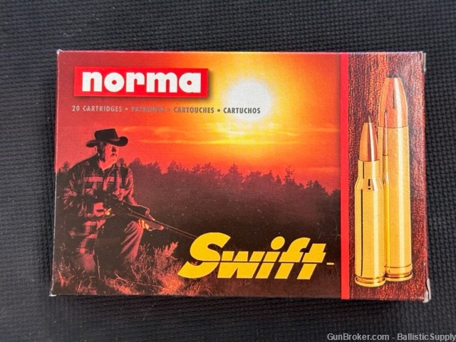 Norma 9.3x62 - 9.3x62mm 250 Grain Swift Bullet Ammunition-img-1