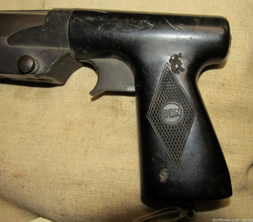 Original WWII USN Sedgley Mark 5 Signal Flare Pistol 1942-img-8