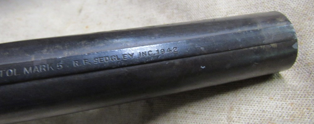 Original WWII USN Sedgley Mark 5 Signal Flare Pistol 1942-img-5