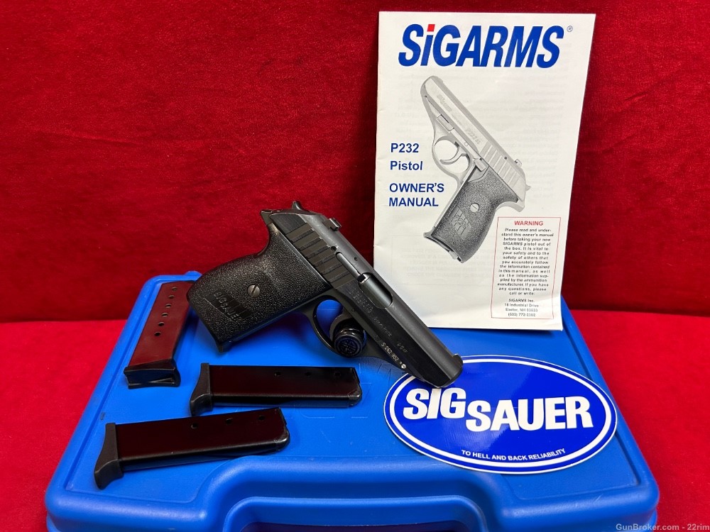 Sig P232, .380 ACP, German, Blue, 4 Mags, Original Case-img-16