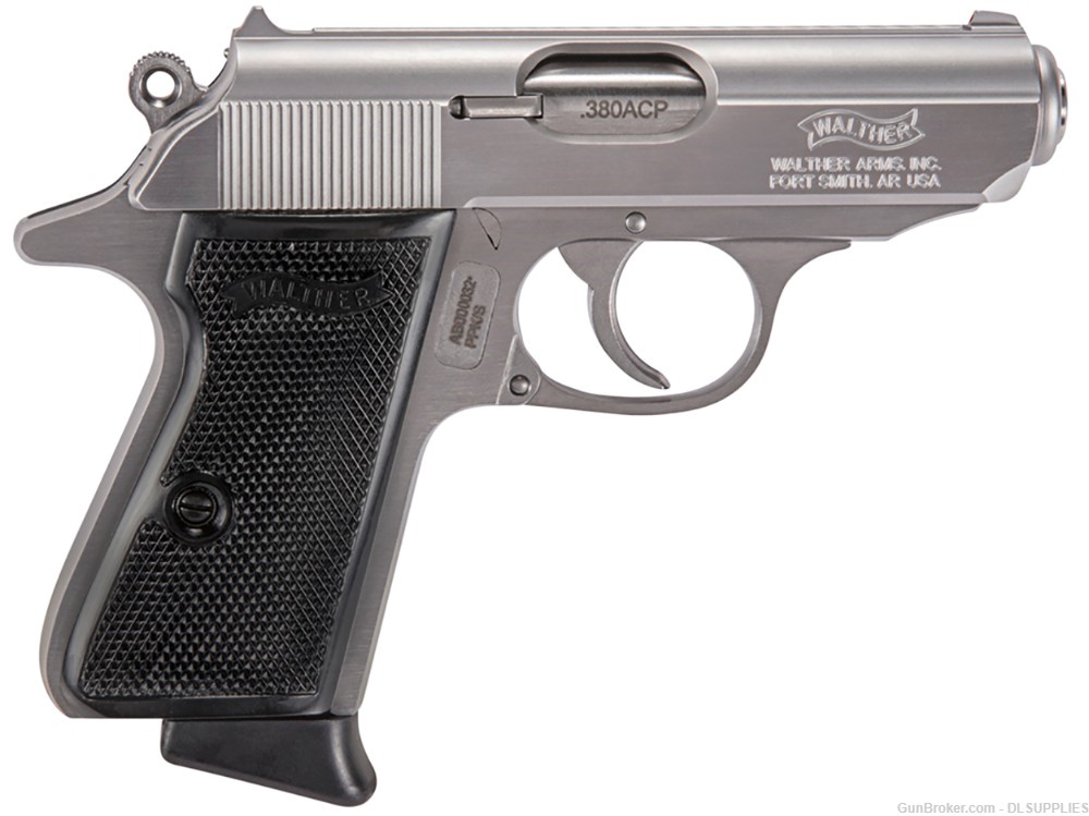WALTHER ARMS PPK/S LIMITED STAINLESS FINISH POLYMER GRIPS 3.3" BBL .380ACP-img-0