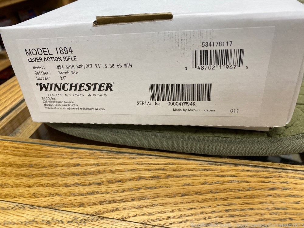 Winchester 534178117 Model 94 Sporter 38-55  24" Half Octagon Barrel -img-11