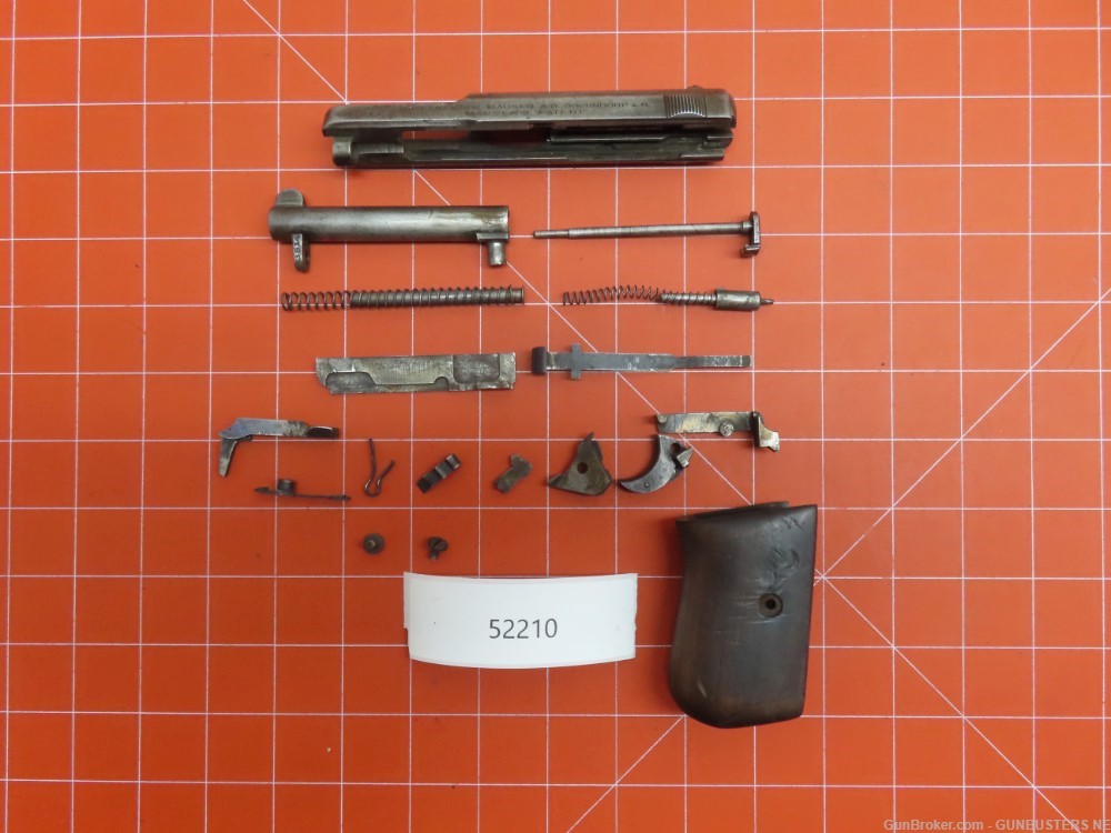 Mauser model 1914 .32 ACP Repair Parts #52210-img-0