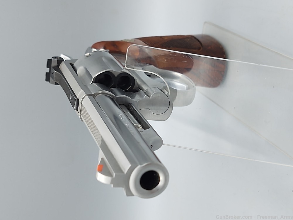 Smith & Wesson Model 66-Stainless Revolver-357 Magnum-Walnut Stocks-img-9