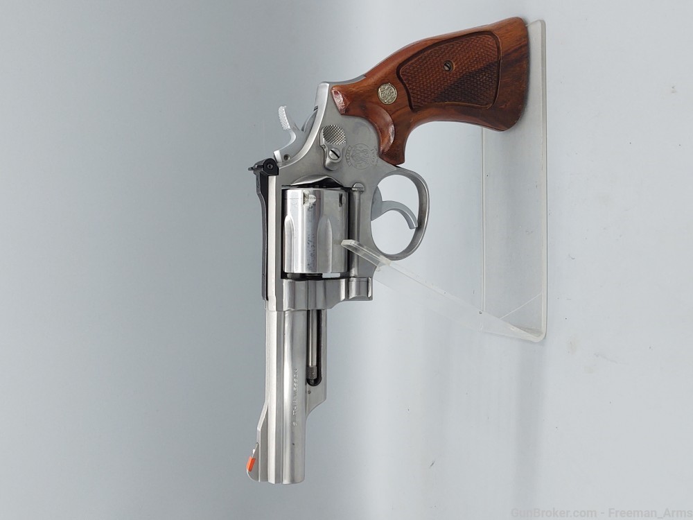 Smith & Wesson Model 66-Stainless Revolver-357 Magnum-Walnut Stocks-img-8