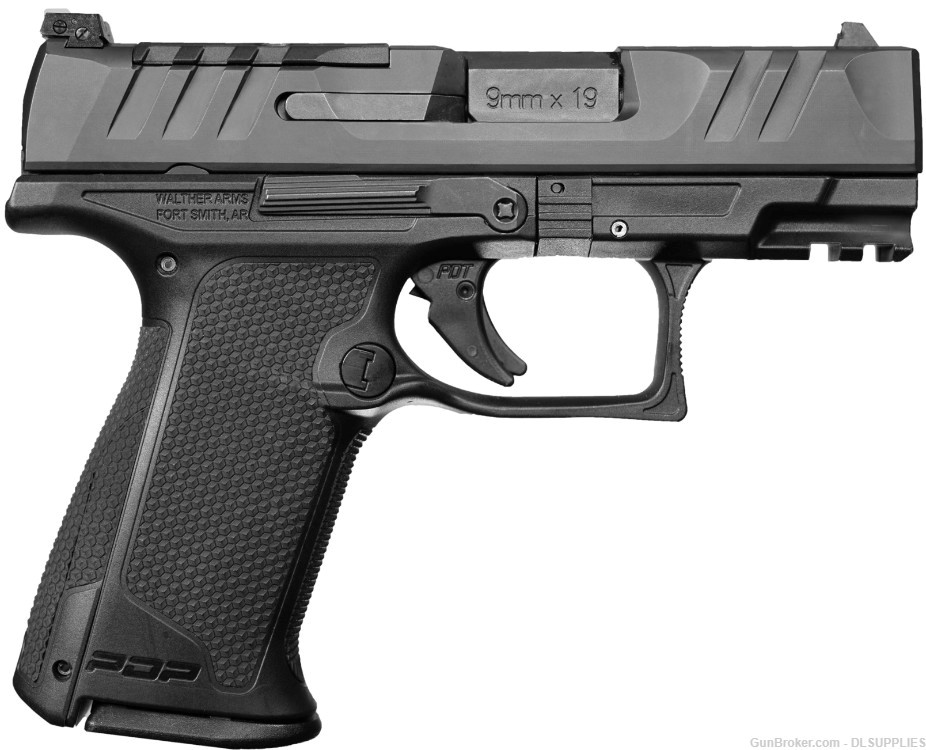 WALTHER ARMS PDP F-SERIES COMPACT OPTICS READY ADJ. REAR SIGHT 3.5" BBL 9MM-img-0