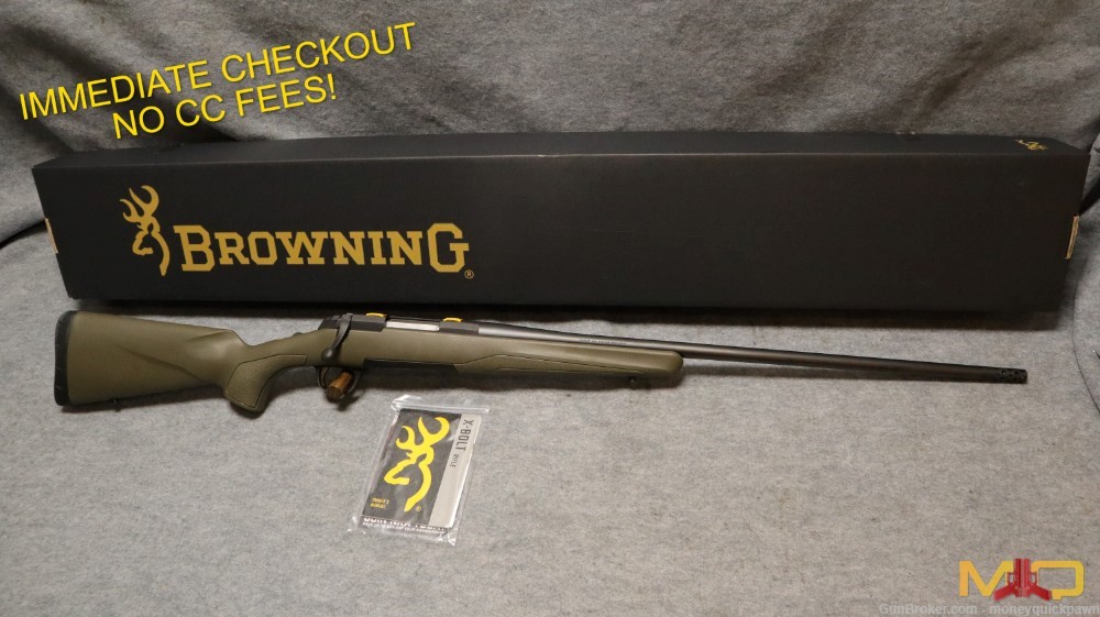 Browning X-Bolt Hunter 6.8 Western 24" Excellent Condition Penny Start!-img-0