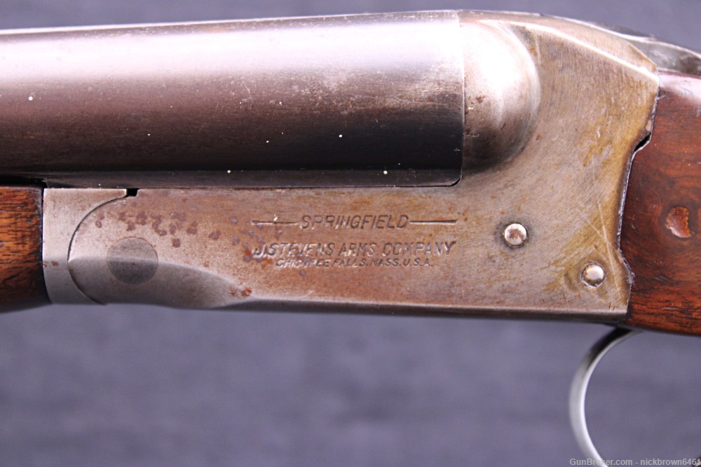 J STEVENS SPINGFIELD MODEL 5100 12GA 30" SXS FIXED CHOKES CASE HARDENED-img-13