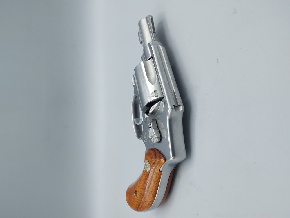 Smith & Wesson Model 640 Stainless Revolver-38 Spcl-2" Barrel-Walnut Stocks-img-7