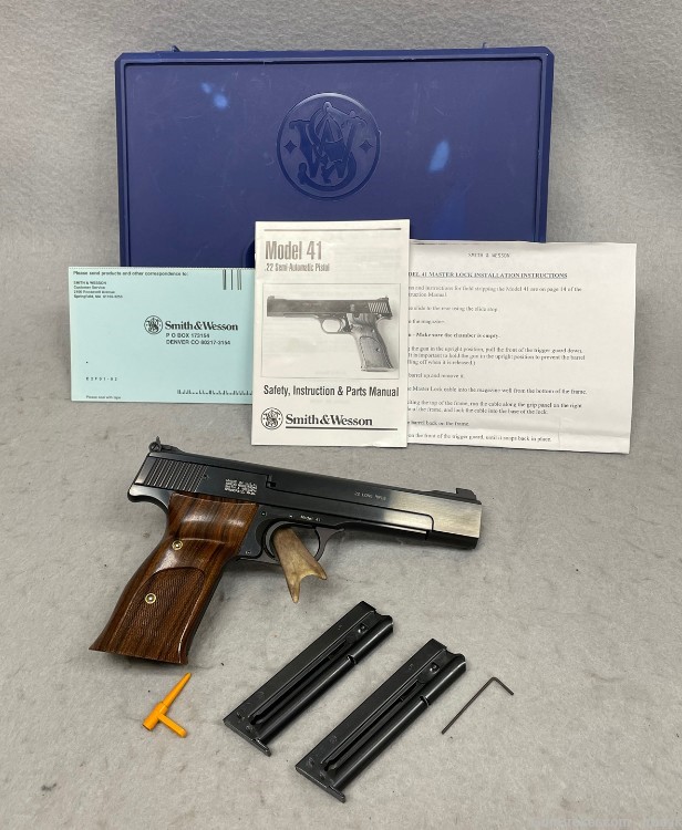 *LIKE NEW IN BOX* SMITH & WESSON MODEL 41 TARGET, 22LR, 5 1/2 BBL, MFG 1992-img-0