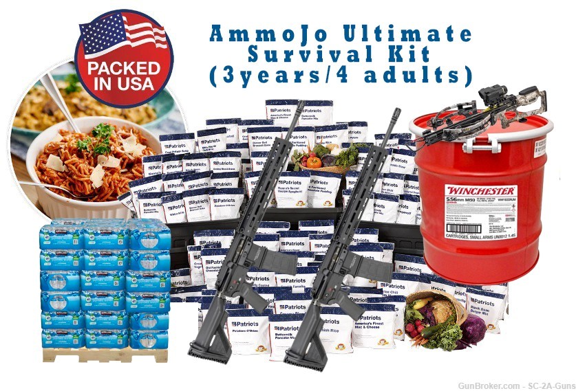 WWIII Ultimate Survival Kit (4 adults / 3 years)-img-0