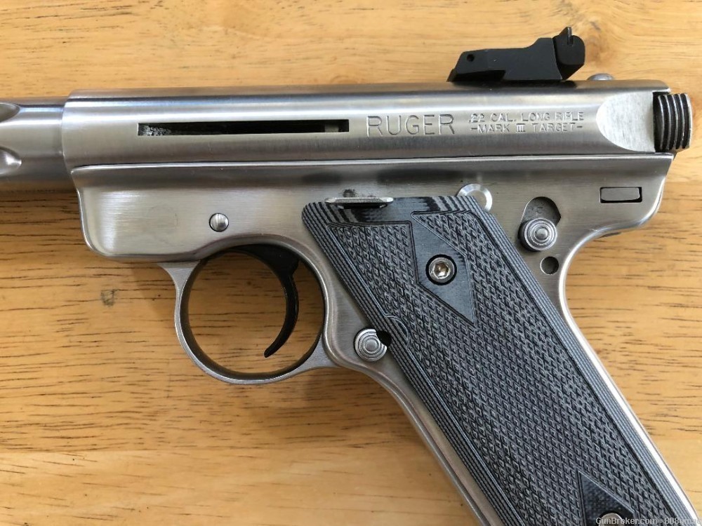 Ruger Mark III Hunter Target Model .22 LR SS stainless Steel 6" barrel-img-5