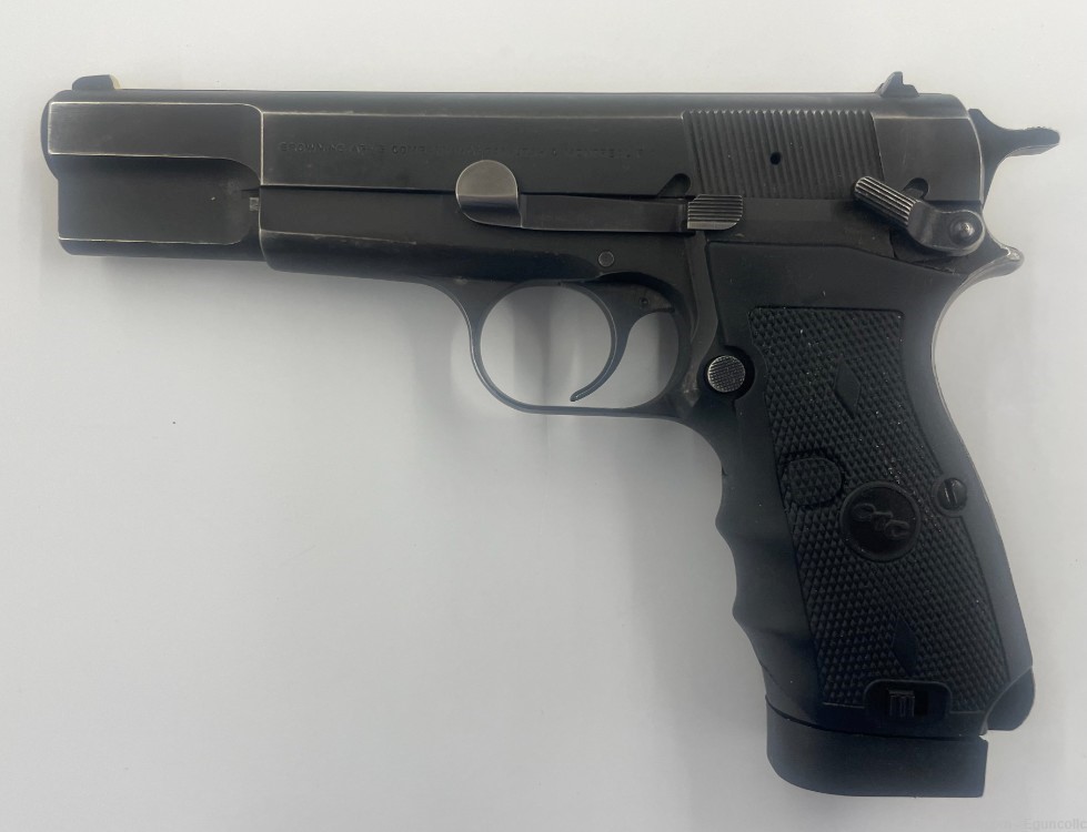 Browning Hi Power 9mm w/Pistol Grip Laser 1-13rd Mag -img-4