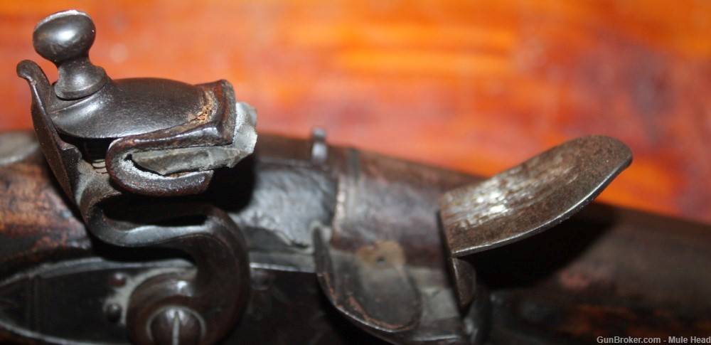 Flintlock pistol-lock marked Greer-img-7