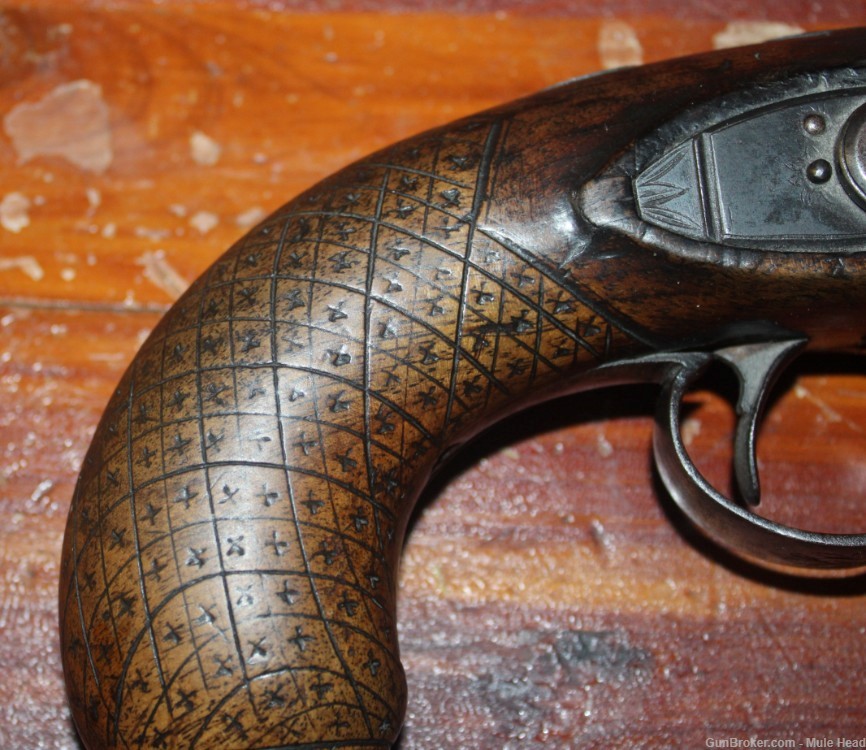 Flintlock pistol-lock marked Greer-img-3