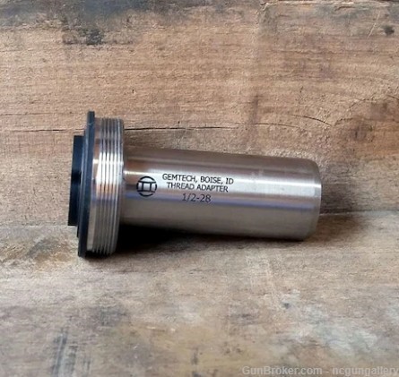 GemTech Thread Mount THE ONE 1/2x28 Stainless -img-0
