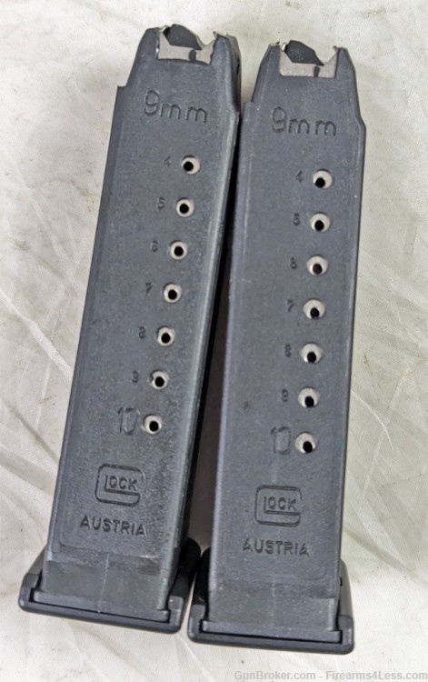 (13) Factory Glock 19 Magazines 9mm 15rd 10rd LE Austria 10 15 Restricted-img-2