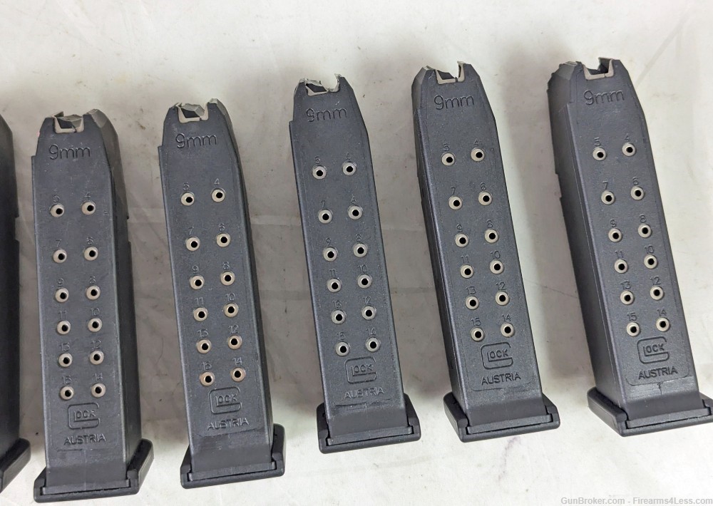 (13) Factory Glock 19 Magazines 9mm 15rd 10rd LE Austria 10 15 Restricted-img-5