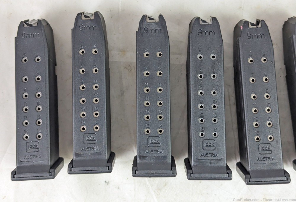 (13) Factory Glock 19 Magazines 9mm 15rd 10rd LE Austria 10 15 Restricted-img-4