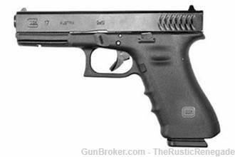 Glock G17 GEN3 9MM 4.5 17RD MAG RTF2 CURVED Serration FISH Gill-img-0