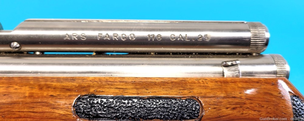 Rare ARS Farco Short Cylinder Rifle .25 Cal CO2 SS Air Rifle + Provenance -img-8