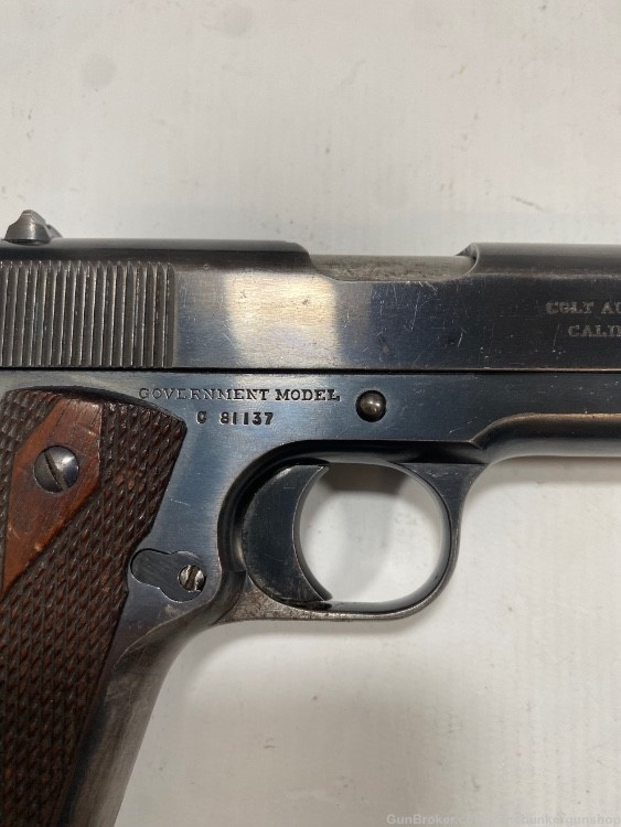 USED! 1917 COLT MODEL 1911 SEMI AUTO PISTOL .45 ACP $.01 PENNY AUCTION-img-5