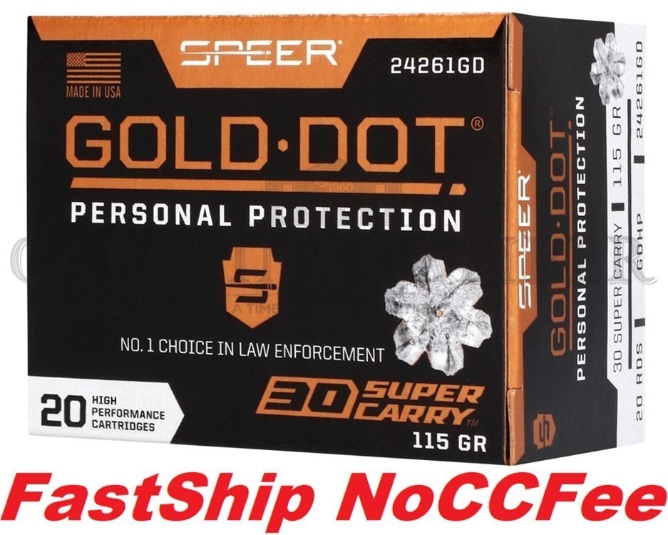 30SC SPEER GOLD DOT 30 SUPER CARRY 115GR. HP 24261GD-img-0