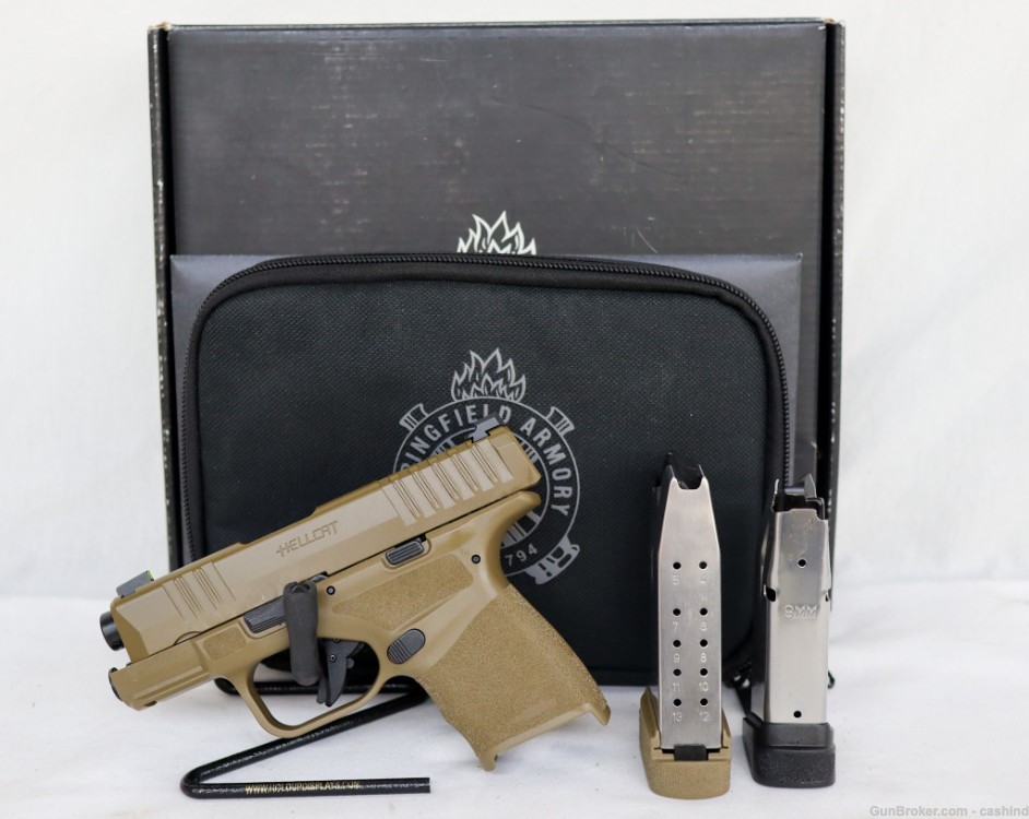 Springfield Armory Hellcat 9mm 3” S.Auto Micro-Compact Pistol – FDE Polymer-img-0