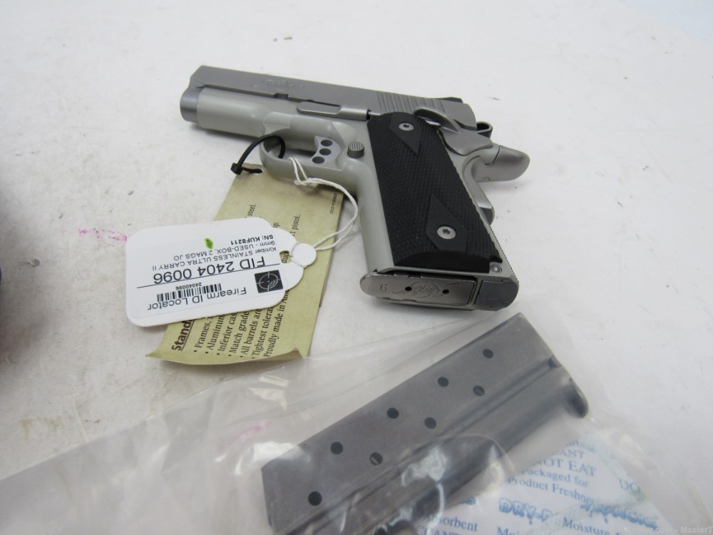 Like New in Box w/2 Mags Kimber Stainless Ultra Carry II 9mm No Reserve-img-2