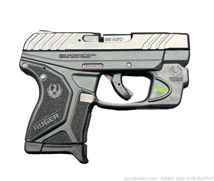 RUGER LCP II .380 ACP PISTOL WITH VIRIDIAN GREEN LASER-img-2