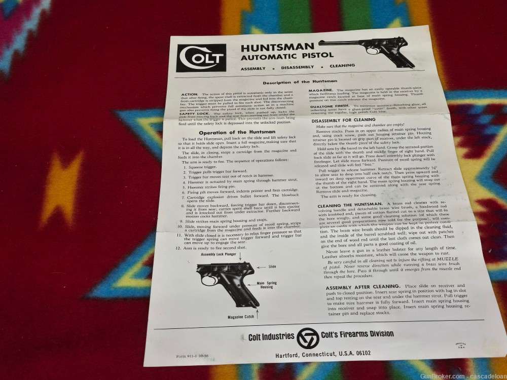 Colt huntsman 22lr in original box and paper work-img-12