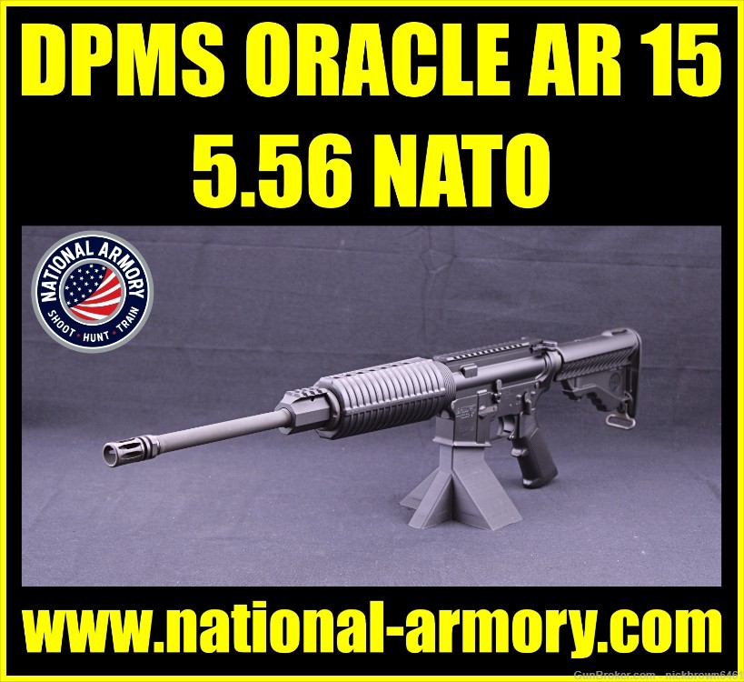 DPMS ORACLE AR15 5.56 NATO 16" 1/9 TWIST 30RD MAG BLACK ANODIZE COLLAPSABLE-img-0