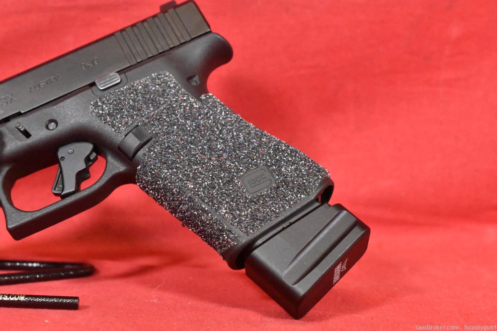 Glock 43X 3.4" 12rd Trijicon Sights Apex Tactical Trigger Warne Extension-img-5