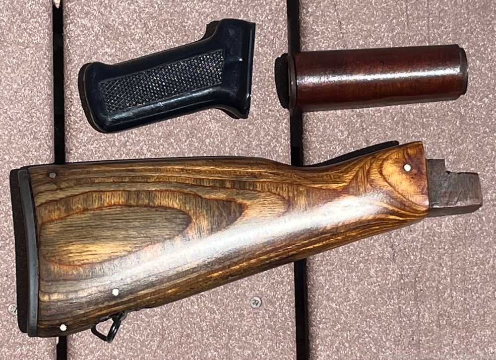 Egyptian Maadi ARM RML MISR Buttstock upper handguard and pistol grip AK-47-img-1