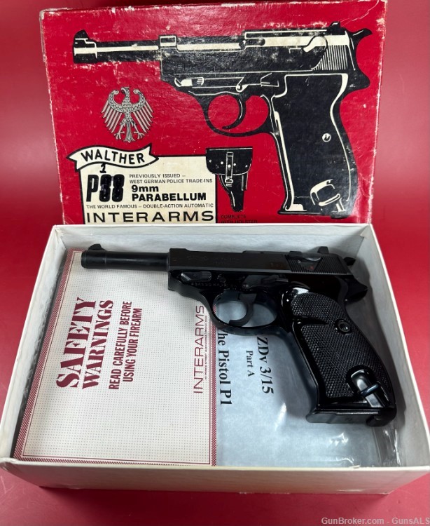 Walther P1 - P38 West German Military 9mm 1977. Excellent Condition        -img-0