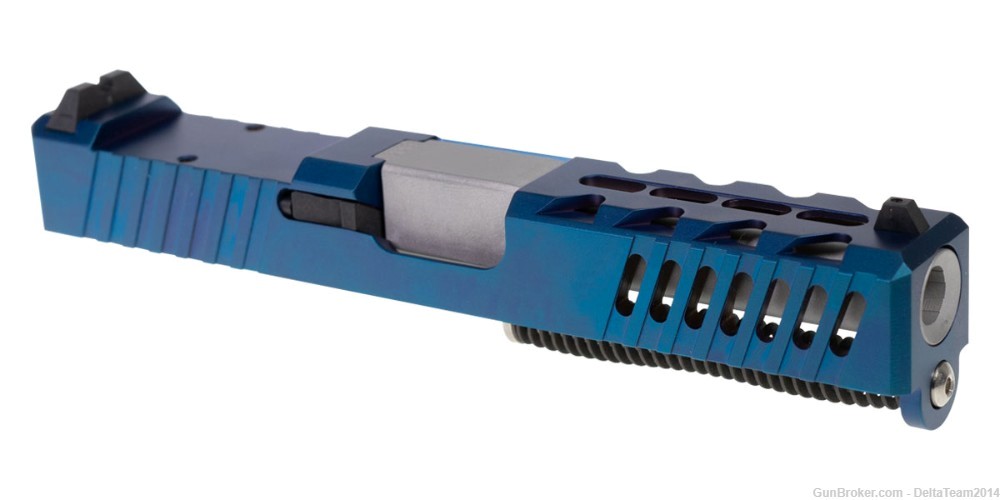 Complete Assembled Optic Ready Slide for Glock 19 Gen 3 | Blue DLC Slide-img-0