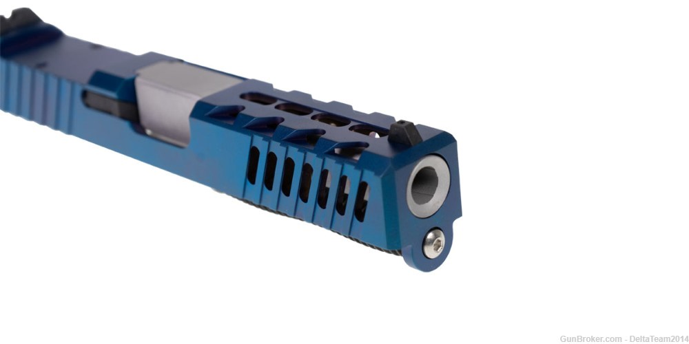 Complete Assembled Optic Ready Slide for Glock 19 Gen 3 | Blue DLC Slide-img-3