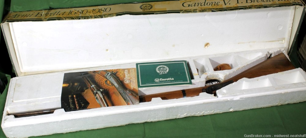 Beretta  Black Powder Shotgun 1680-1980  Box&Extras 12GAl Tricentennial -img-5